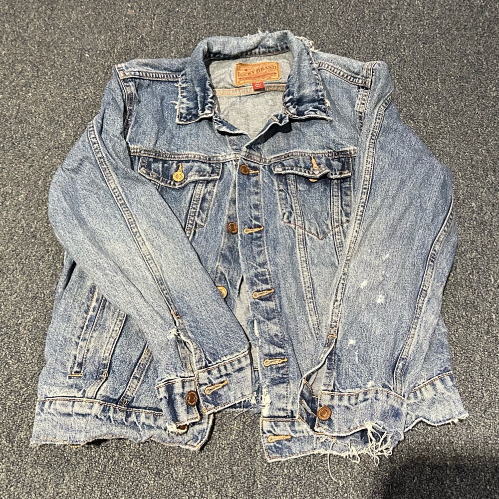 Lucky Brand Distressed “The Tomboy Trucker” sz XL
